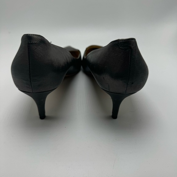 Jimmy Choo Allure Leather Kitten Heels Gray Metallic Pumps IT Size 40.5 US 10.5 - Picture 4 of 12